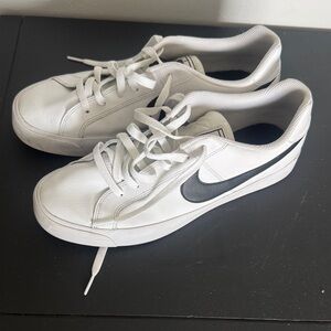 Nike Court Royal Classic White and Black Sneakers